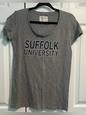 Suffolk University Gray Women's Tee - Classic Campus Shirt